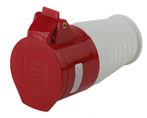 Розетка переносная 215 3Р+РЕ+N 16А 380В IP44 (10/60/1440) | Б0032863 | ЭРА