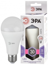 Лампа светодиодная LED A65-30W-860-E27 (диод, груша, 30Вт, холодный, E27) (10/100/1200) | Б0048017 | ЭРА