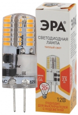 Лампа светодиодная LED-JC-2,5W-12V-SLC-827-G4 (диод, капсула, 2,5Вт, тепл, G4) (20/500/21000) | Б0049089 | ЭРА