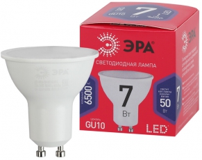 Лампа светодиодная ЭКО LED MR16-7W-865-GU10 R (диод, софит, 7Вт, хол, GU10) | Б0045350 | ЭРА