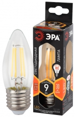 Лампа светодиодная F-LED B35-9w-827-E27 (филамент, свеча, 9Вт, тепл, E27) | Б0046993 | ЭРА