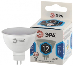 Лампа светодиодная СТАНДАРТ LED MR16-12W-840-GU5.3 (диод, софит, 12Вт, нейтр, GU5.3) | Б0047738 | ЭРА