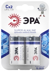 Батарейка щелочная (алкалиновая) LR14-2BL (12/96/5376) (C) | C0038444 | ЭРА