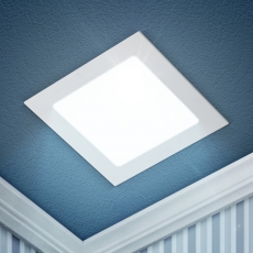 Светильник светодиодный встраиваемый downlight LED 2 24Вт 6500К белый квадрат | Б0019840 | ЭРА