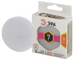 Лампа светодиодная LED 7Вт GX53 220В 2700К smd GX таблетка (плоский цилиндр) | Б0003292 | ЭРА