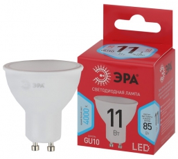 Лампа светодиодная RED LINE LED MR16-11W-840-GU10 R GU10 11 Вт софит нейтральный белый свет | Б0050693 | ЭРА