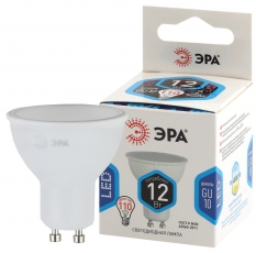 Лампа светодиодная ЭКО LED MR16-12W-840-GU10 (диод, софит, 12Вт, нейтр, GU10) | Б0040890 | ЭРА