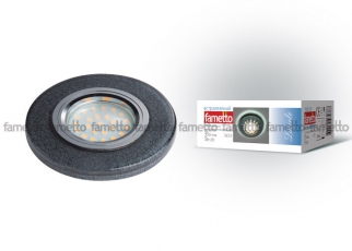 Светильник декор.встр Luciole DLS-L104 GU5.3 CHROME/BLACK GU5.3 доп.LED подсветка 3Вт металл/полимер. Хром/черн в технике «Кракле» | 10720 | Fametto