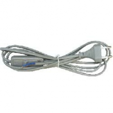 Сетевой шнур KF-HK-1 230V 1.9м (с выключателем) серый | 23049 | FERON