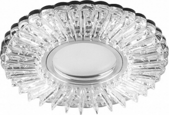 Светильник встраиваемый с белой LED подсветкой CD900 потолочный MR16 G5.3 белый | 28843 | Feron