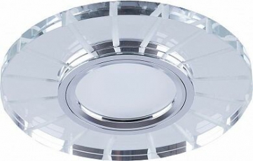 Светильник точечный встраиваемый под лампу, с подсветкой CD982 15LED*2835 SMD 4000K, MR16 50W G5.3, 