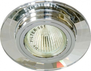 Светильник точечный встраиваемый под лампу 8160-2 MR16 50W G5.3 серебро, серебро/ Silver-Silver | 19739 | FERON
