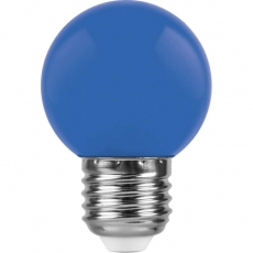 Лампа светодиодная для белт лайта LB-37 (1W) 230V E27 синий G45 | 25118 | FERON