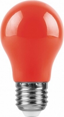 Лампа светодиодная для белт лайта LB-375 (3W) 230V E27 красный A50 | 25924 | FERON