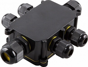 Водонепроницаемая cоединительная коробка, LD526, 450V, 140х100х36, черный | 32249 | Feron