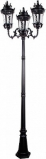Светильник садово-парковый PL4009 3*60W 230V E27 680*680*2350мм черный (столб 2,32M) | 11393 | FERON