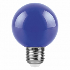 Лампа светодиодная для белт лайта LB-371 (3W) 230V E27 синий G60 | 25906 | FERON