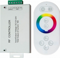 Контроллер для светодиодной ленты с П/У белый, LD56 18А12-24V (подходит для LS606,607) 137*137*51мм | 21558 | FERON
