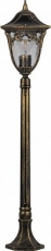Светильник садово-парковый PL4086 100W 230V E27 230*230*1105MM черное золото (столб 1,14M) | 11492 | FERON
