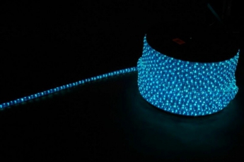 Дюралайт светодиодный LED-F3W 3-х жильный , синий-белый 2,88Вт/м 72LED/м 50м 220V | 26211 | Feron