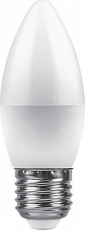 Лампа светодиодная LB-570 (9W) 230V E27 4000K свеча | 25937 | FERON