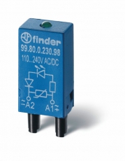 Модуль индикации; зеленый LED; 28...60В AC/DC | 9980006059 | Finder