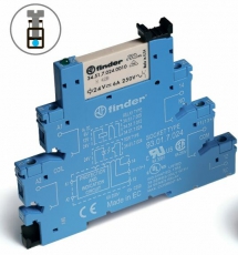Интерфейсный модуль, электромеханическое реле; 1CO 6A; контакты AgNi+Au; питание 48В DC (чувствит.) | 385170485050 | Finder