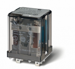 Силовое электромеханическое реле; монтаж в розетку или наконечники Faston 187 (4.8х0.5мм); 2CO 16A; контакты AgCdO | 623280480000 | Finder