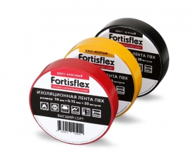 Изолента ПВХ 19х0.15x20 желто-зеленая | 71237 | Fortisflex