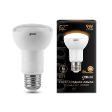 Лампа светодиодная LED 9Вт E27 220В 2700К Reflector R63 | 106002109 | Gauss