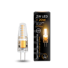 Лампа светодиодная LED 2Вт G4 12В 2700К | 207707102 | Gauss