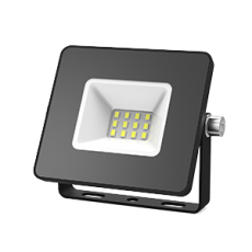 Прожектор светодиодный СДО LED 10Вт 6500К IP65 черный | 613100310 | Gauss