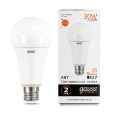 Лампа светодиодная LED Elementary A67 30W E27 2320lm 3000K | 73219 | Gauss