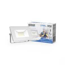 Прожектор светодиодный LED 30W 2100lm IP65 6500К белый | 613120330 | Gauss