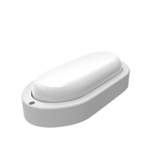 Светильник светодиодный пылевлагозащищенный для ЖКХ LITE овал 15W 1200lm 6500K 200-240V IP65 200*98*46мм белый LED 1/40 | 161418315 | Gauss
