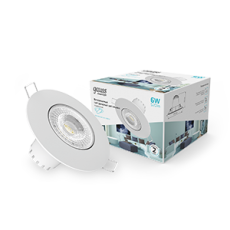 Светильник светодиодный встраиваемый круглый белый, 6W, 520 Lm LED 4100K | 947411206 | Gauss
