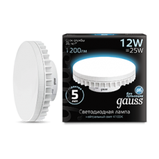 Лампа светодиодная LED 12Вт GX70 220В 4100К | 131016212 | Gauss