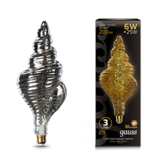Лампа светодиодная LED Vintage Filament Flexible TL120 6W E27 120*330mm Gray 200lm 2400K 1/10 | 166802008 | Gauss