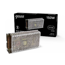 Блок питания для светодиодной ленты LED STRIP PS 150W 12V IP20 | 202003150 | Gauss