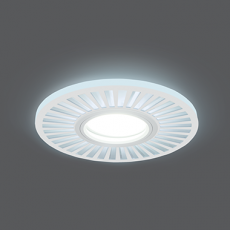 Светильник точечный встраиваемый Backlight BL136 Кругл./узор. Белый, Gu5.3, 3W, LED 4000K | BL136 | Gauss