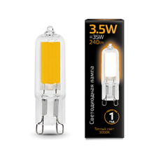 Лампа светодиодная LED 3,5Вт G9 AC220-240В 3000К Glass | 107809103 | Gauss