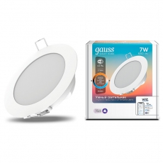 Светильник светодиодный Smart Home DIM+CCT 7 Вт 1/30 | 2030122 | Gauss