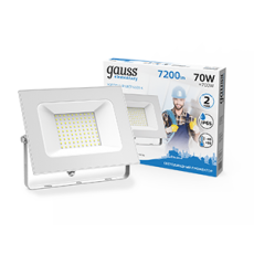 Прожектор светодиодный 70W 4900lm IP65 6500К белый | 613120370 | Gauss
