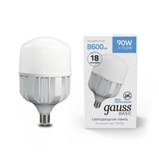 Лампа светодиодная промышленная Basic T160 AC180-240V 90W 8600lm 6500K E40 LED 1/6 | 11734392 | Gauss
