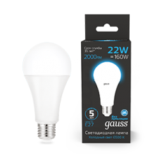Лампа светодиодная A70 22W 1640lm 6500K E27 LED 1/10/50 | 102502322 | Gauss
