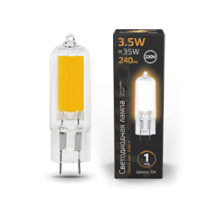 Лампа светодиодная Black LED G4 AC220-240V 3.5W 240lm 3000K Glass | 107807103 | Gauss
