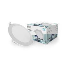 Светильник светодиодный встраиваемый круглый белый, 11W, 940 Lm LED 4100K | 946411211 | Gauss