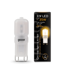 Лампа светодиодная LED 3Вт G9 AC220-240В 2700К пластик | 107409103 | Gauss