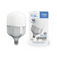 Лампа светодиодная промышленная Basic T140 AC180-240V 75W 7130lm 6500K E40 LED 1/12 | 11734382 | Gauss