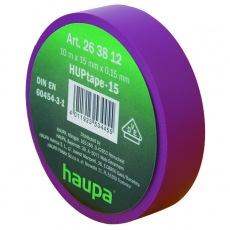 Изолента ПВХ, цвет фиолетовый, шир. 15мм, длина 10 м, d 60 мм | 263812 | Haupa